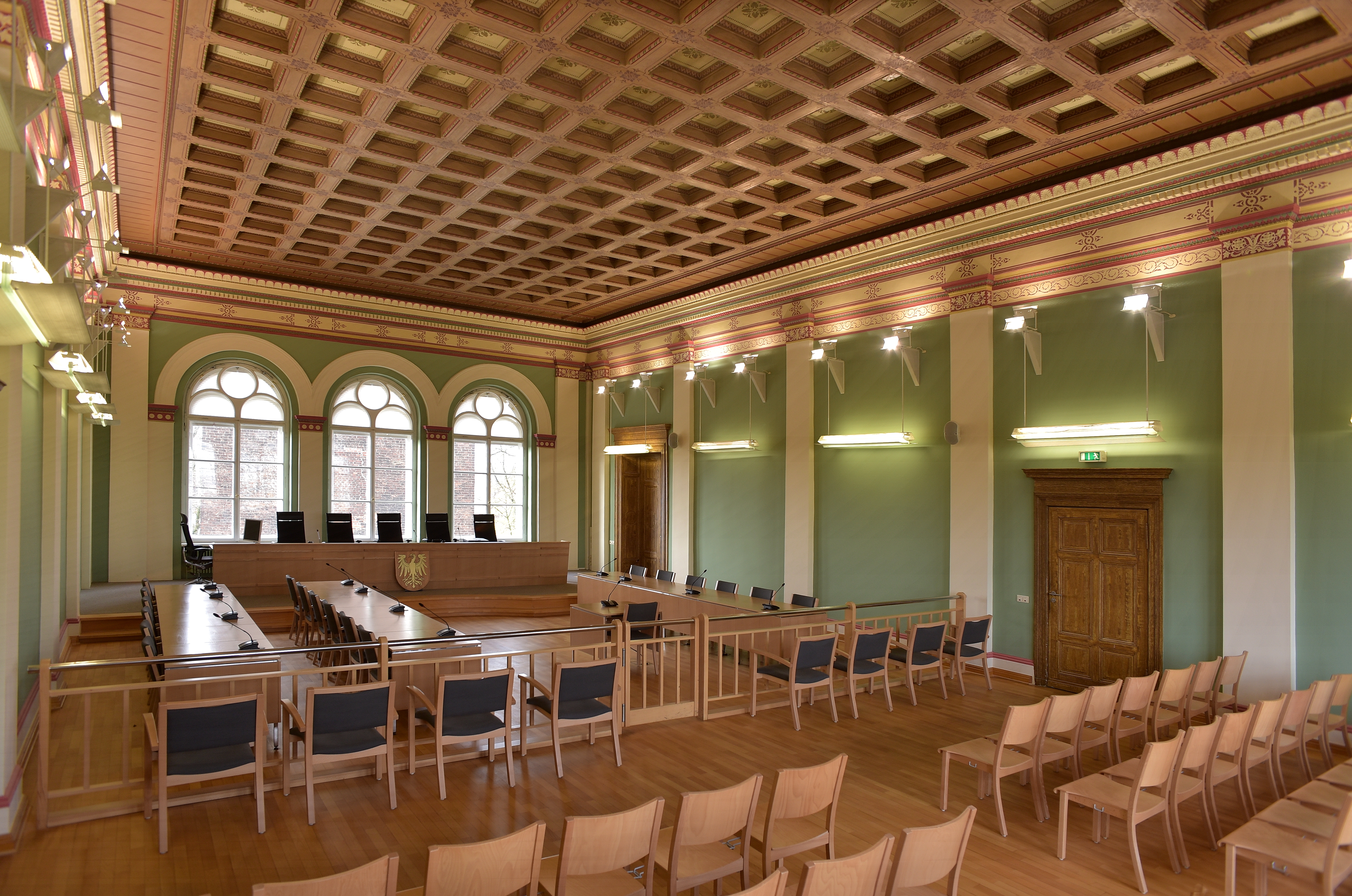 Foto eines Sitzungssaales im Landgericht Cottbus