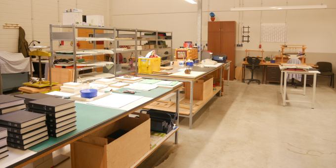 Buchbinderei der JVA Justizvollzugsanstalt Brandenburg an der Havel