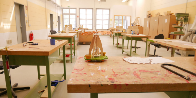 Werkstatt des Arbeitstrainings Holz der JVA Cottbus-Dissenchen