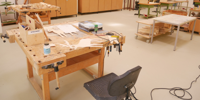 Werkstatt des Arbeitstrainings Holz der JVA Cottbus-Dissenchen