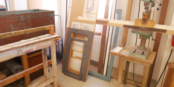 Fensterrahmen - Produkte der Schreinerei der JVa Luckau-Duben, Außenstelle Spremberg