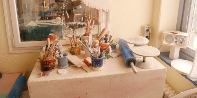 Werkstatt des Arbeitstrainings Holz und Keramik der JVA Nord-Brandenburg, Teilanstalt Neuruppin-Wulkow