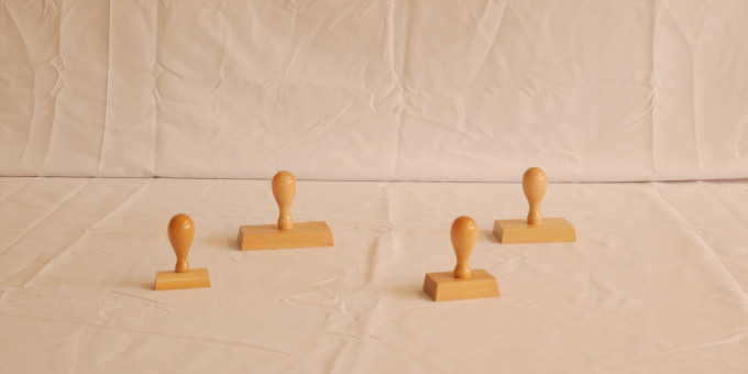 Stempel individuell bedrucken - Produkte der Druckerei der JVA Luckau-Duben